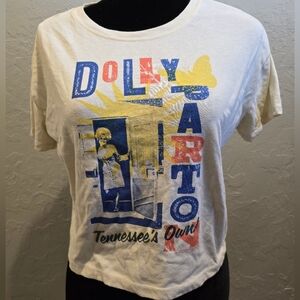 Old Navy Dolly Pardon Tennessee’s Own White Cropped Tee shirt S/S T‎ Shirt Large